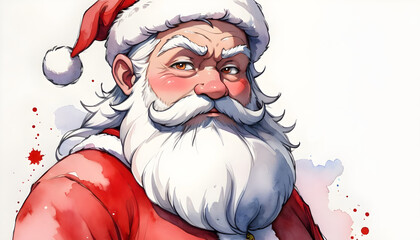 Hand drawn cartoon Santa Claus illustration material
