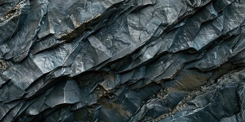 Rugged texture of layered slate a masterpiece of natural artistry