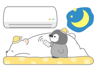 熱中症の予防や注意喚起のための挿し絵イラスト、ベクターイラストの素材