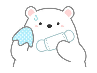 熱中症の予防や注意喚起のための挿し絵イラスト、ベクターイラストの素材074