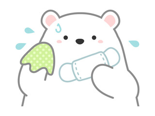 熱中症の予防や注意喚起のための挿し絵イラスト、ベクターイラストの素材075