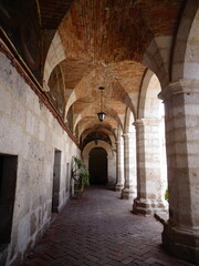 [Peru] View of the corridor in Monastery of Santa Catalina de Siena　(Arequipa)