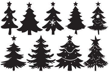 silhouette Christmas Tree Bundle