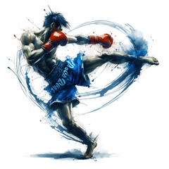 A Muay Thai fighter