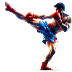 A Muay Thai fighter