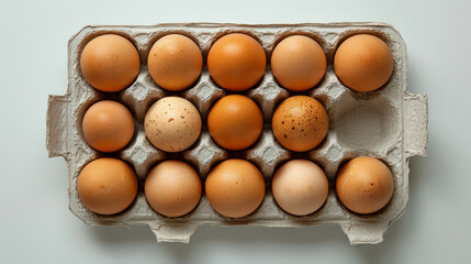Delicious and nutritious chicken eggs, symbolizing the essence of farm-fresh goodness. AI generative.