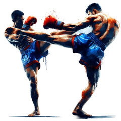 A Muay Thai fighter