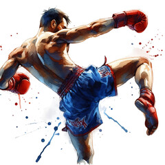 A Muay Thai fighter