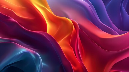 Obraz premium Gradient background with wavy shapes