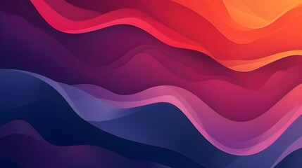 Obraz premium Gradient background with wavy shapes