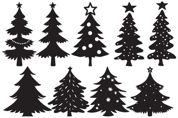 silhouette Christmas Tree Bundle