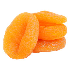 Dried apricots isolated transparent
