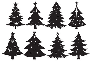 Christmas Tree Bundle, Christmas Tree silhouette, Christmas Tree Svg, Christmas Tree Clipart, Christmas Tree Png, Christmas Tree Vector