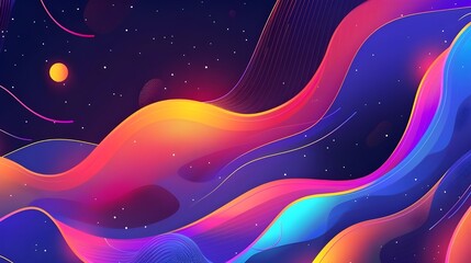 Vibrant neon waves, vibrant waves neon background, neon background, background, colorful background, neon colorfully background, rainbow color background