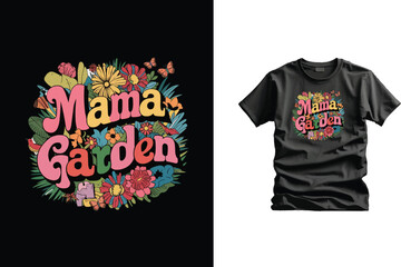 Happy mothers day or mom vector tshirt design illustration