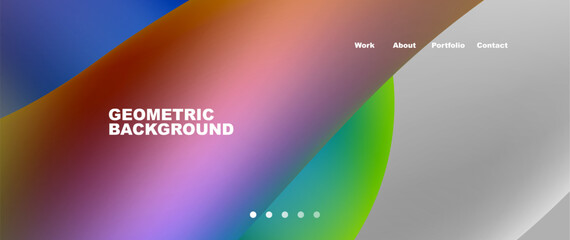 A mesmerizing geometric background featuring a rainbow of colors in circles. This electronic device display showcases electric blue, magenta, and technology, creating a vibrant multimedia sky