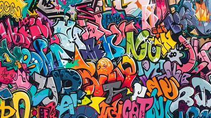 Seamless pattern background of Urban Graffiti Art 