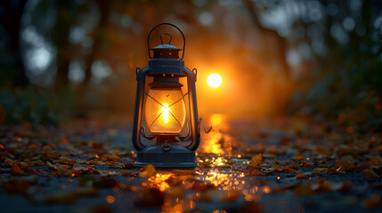 lantern in the garden,
Light in the Dark