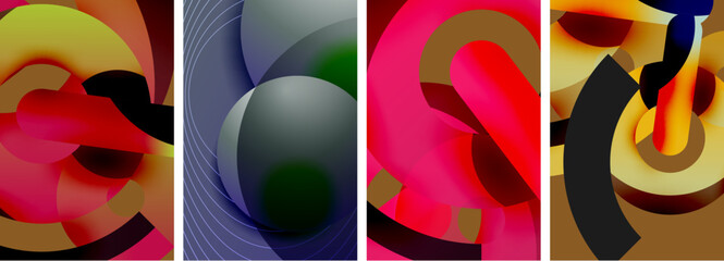 A mix of vibrant colors in rectangular shapes, showcasing the beauty of tints and shades. Featuring magenta, electric blue, and circular patterns in a stunning display of material properties