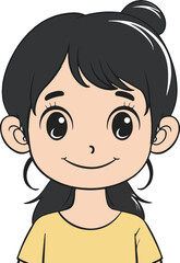 Cheerful Young Girl with Braids