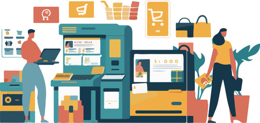 Vibrant E-commerce and Technology Banner
