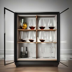 Collection of wine glass storage box splashes with wine glass storage case5