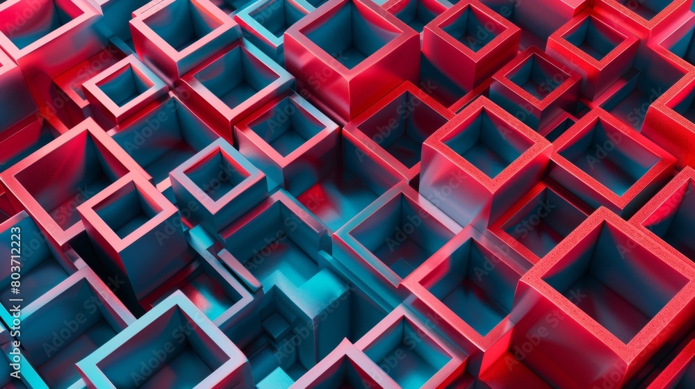 Aufkleber geometric patterns background 3d style.