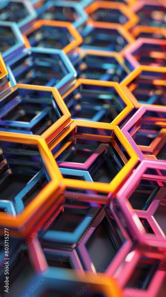 Poster geometric patterns background 3d style.