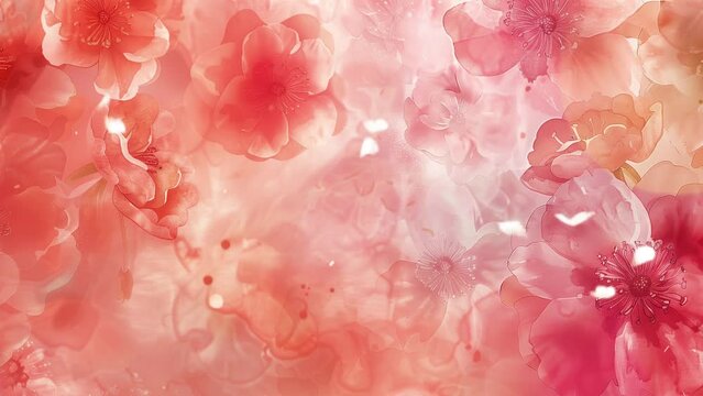  coral psychedelic pattern gentle texture wedding design. seamless looping overlay 4k virtual video animation background
