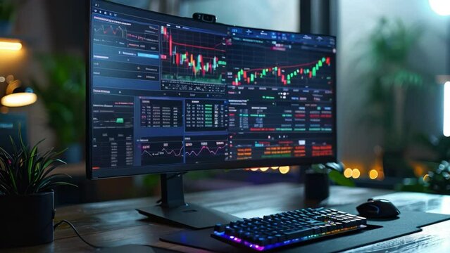 Computer screen showing the decentralized exchange interface. It focuses on real-time trading and transactions in the digital financial ecosystem.