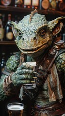 Kobold Bartender on Bar