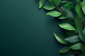 Tropical green leave background