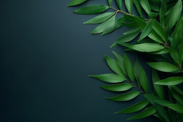 Tropical green leave background