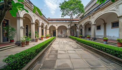 National Museum and outdoor courtyard