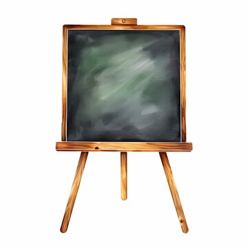 recommend clip art: Blackboard clipart. Chalkboard. Watercolor illustration. Generative AI. Detailed illustration.