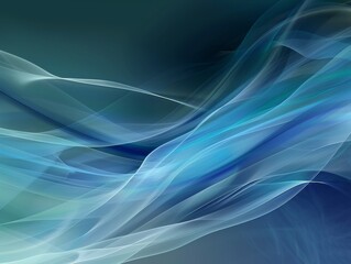 Ethereal blue and green abstract background