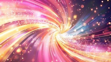 Vibrant abstract swirling light background