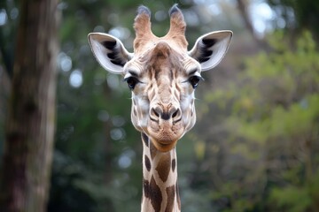 Fototapeta premium close-up portrait of a giraffe