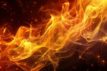 Obraz premium Vibrant abstract fire and sparks background
