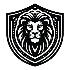 Lion head face logo vector illustration minimalist design template. also can use for t- shirt, emblem, tattoo and more