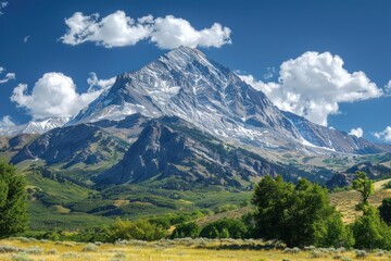 Fototapeta premium Lone peak, silent guardian.