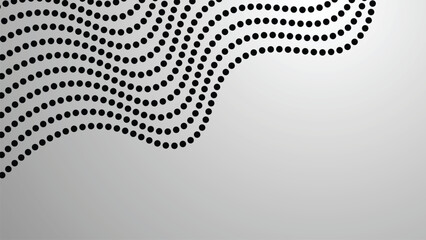 Black and white halftone dots pattern. abstract vector background