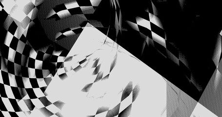 Abstract grunge background with black and white stripes.4K wallpaper