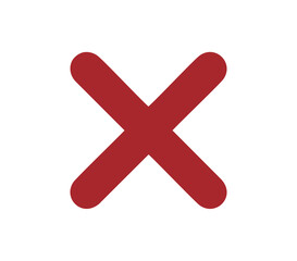 Obraz premium red cross icon