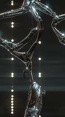 Immerse viewers in a mesmerizing fusion of dance and technology Picture a sleek