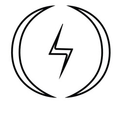 Power Icon, Lightning Power Icon
