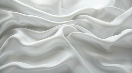 Abstract white background with soft curves and waves for elegant design or presentation