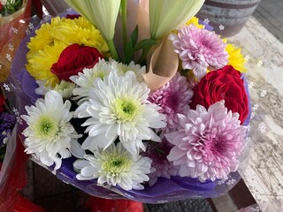 bouquet of flowers in a vase