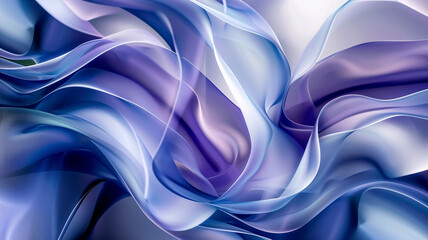 Obraz premium Crystal Refraction Dance An Abstract 3D Interplay of Light Geometry and Captivating Symmetry. Blue color wave liquid HD 8K wallpaper Stock Photographic Image. Crystal refraction, light geometry,