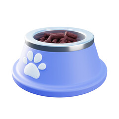 Pet Food Bowl 3D Render